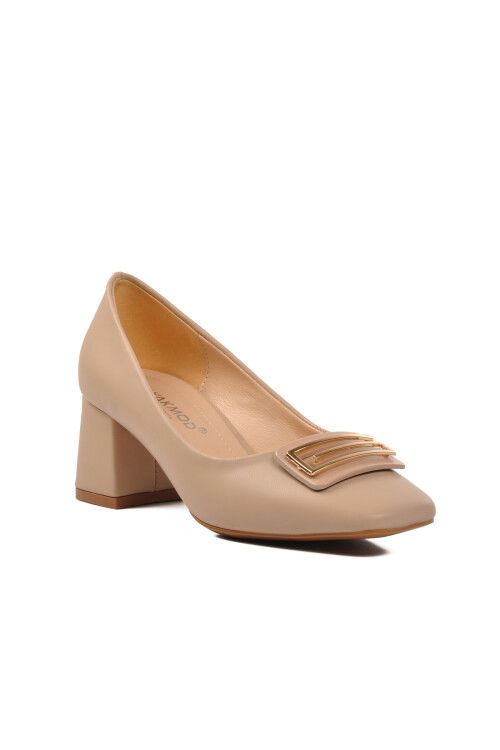 Beige Skin Womens High Heel Shoes 312237 Z