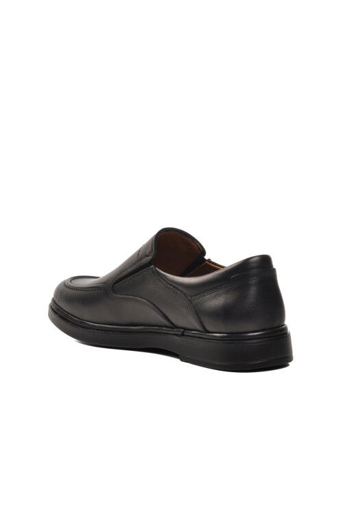 Black Genuine Leather Mens Casual Shoes 327 M