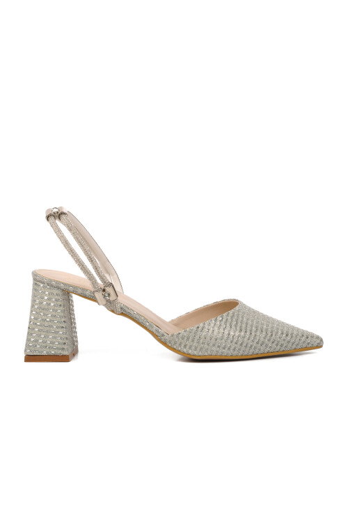 Silver Womens Evening Shoes 328139 Z