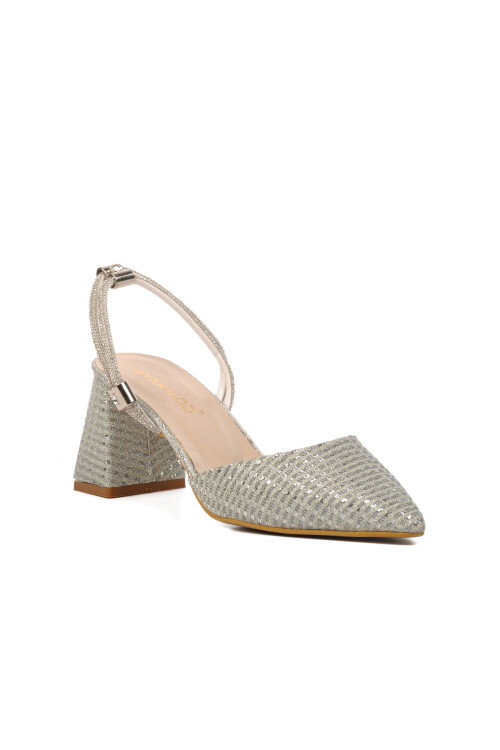 Silver Womens Evening Shoes 328139 Z