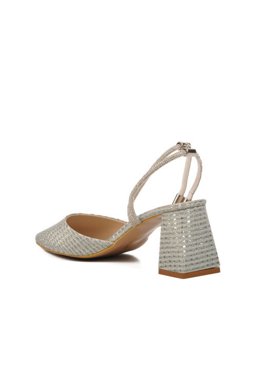 Silver Womens Evening Shoes 328139 Z