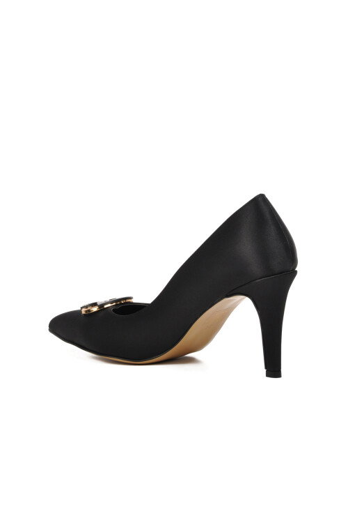 Black Thin Heeled Womens Evening Shoes 377101 Z