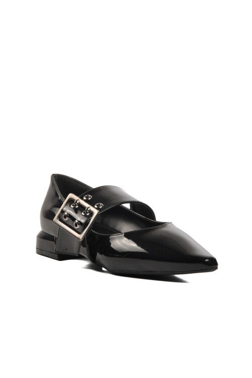 Black Patent Leather Womens Evening Shoes 519028 Z