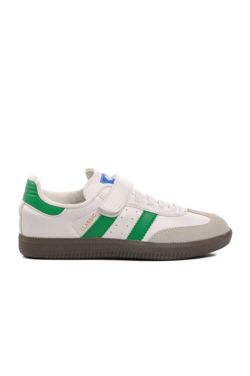 White Green Boys Sneakers 572 F