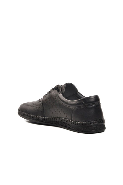 Black Genuine Leather Mens Casual Shoes 617 M