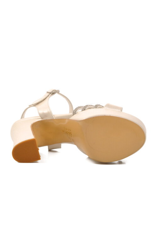 Sedef Platform Topuklu Kadın Abiye Ayakkabı 655323 Z