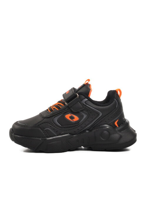 Black-Orange Childrens Sneakers 720-25K P