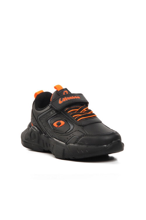 Black-Orange Childrens Sneakers 720-25K P