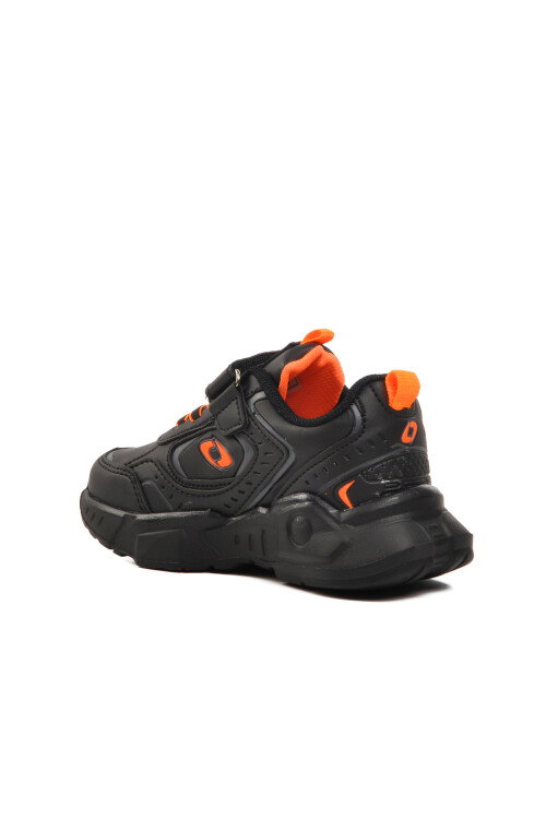 Black-Orange Childrens Sneakers 720-25K P