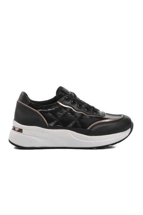 Black-White Womens Sneakers 7684 Z