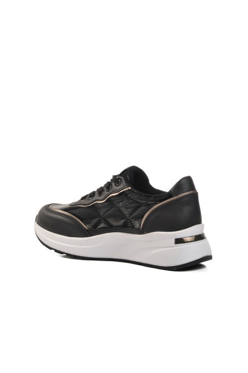 Black-White Womens Sneakers 7684 Z