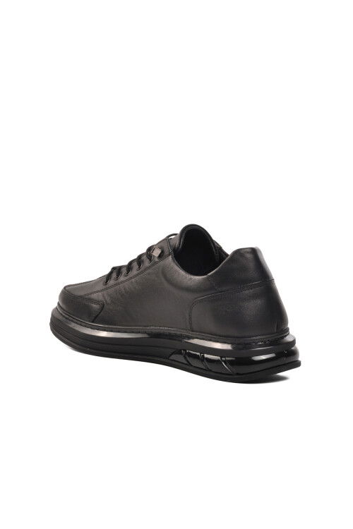 Black Orthopedic Gel Sole Genuine Leather Mens Casual Shoes 820 M