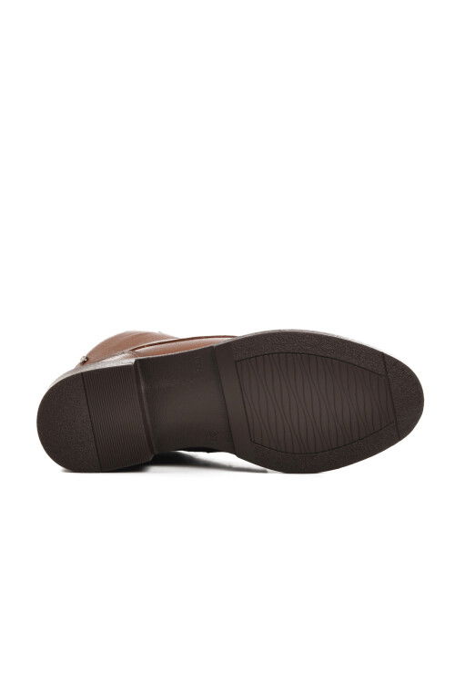 Tan Genuine Leather Anatomical Womens Boots 8495 Z