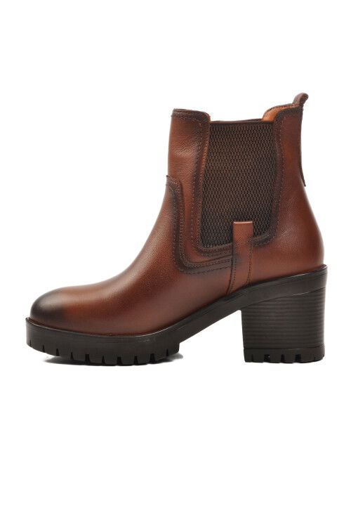 Taba Hakiki Deri Anatomik Kadın Bot 9826 Z