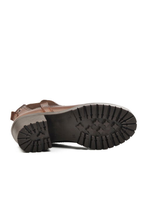 Taba Hakiki Deri Anatomik Kadın Bot 9826 Z