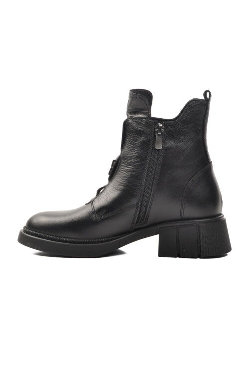 Siyah Hakiki Deri Anatomik Kadın Bot 9906 Z