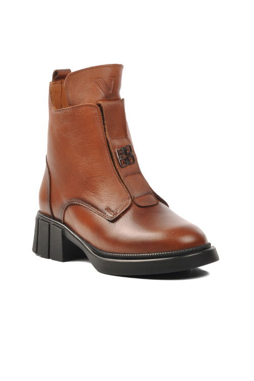 Taba Hakiki Deri Anatomik Kadın Bot 9906 Z