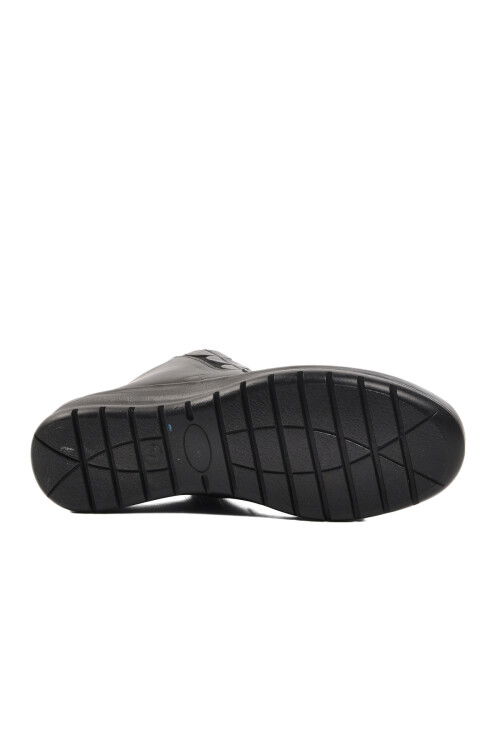 Black Genuine Leather Anatomical Womens Boots 9935 Z