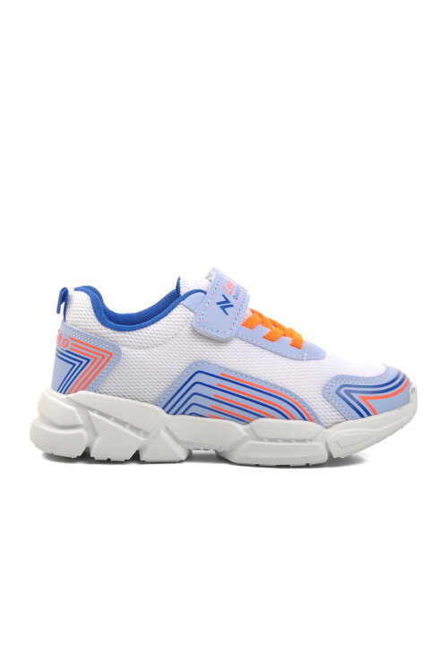 White-Blue Childrens Sports Shoes A-36 F