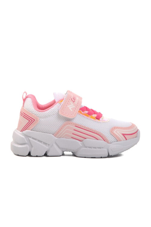 White-Pink Childrens Sports Shoes A-36 P
