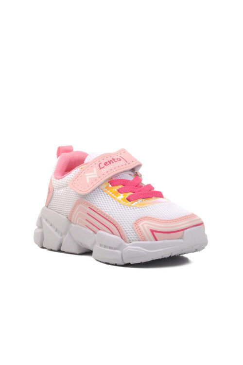 White-Pink Childrens Sports Shoes A-36 P