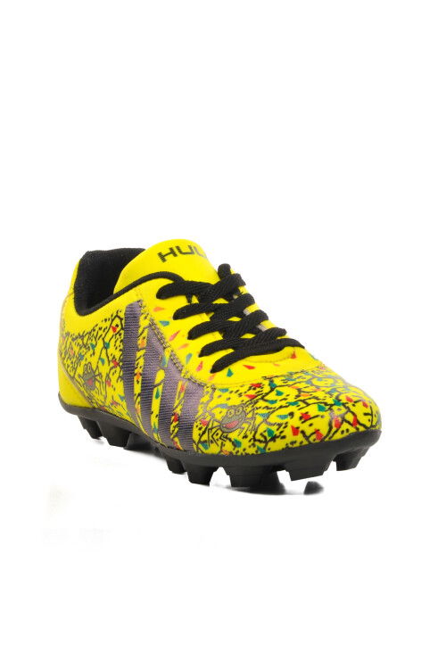 Yellow Kids Cleats Spider F