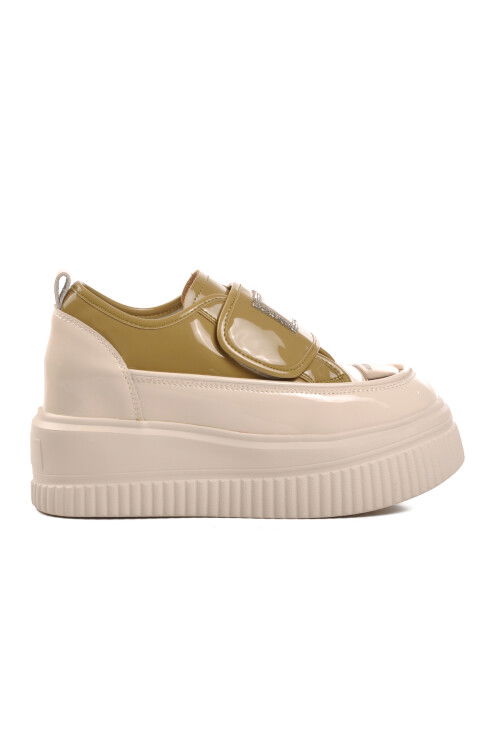 Beige Womens Sneakers 24K373 Z