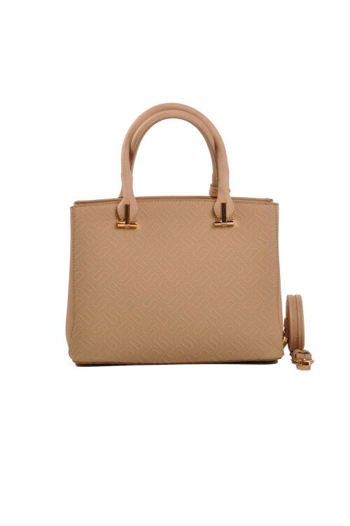 حقيبة كتف نسائية بلون بني فاتح C2390040Y