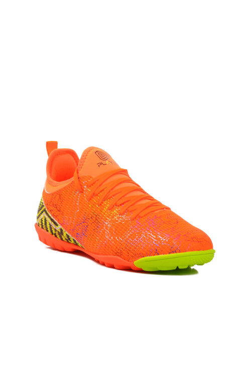 Orange Mens Artificial Turf Shoes with Elastic Ankle Straps MH-241-129