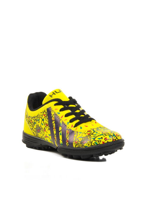Yellow Kids Artificial Turf Shoes Spider F