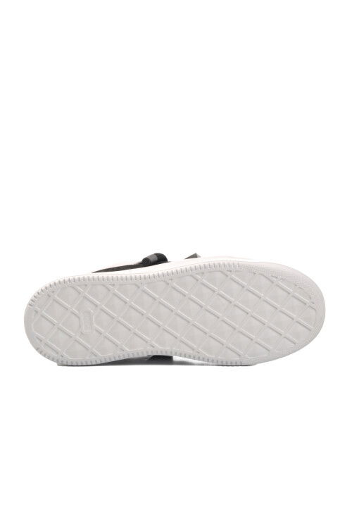 Siyah Beyaz Hakiki Deri Erkek Sneaker Premium 1306 M