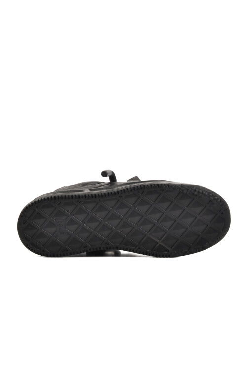 Black Skin Genuine Leather Mens Sneaker Premium 1306 M