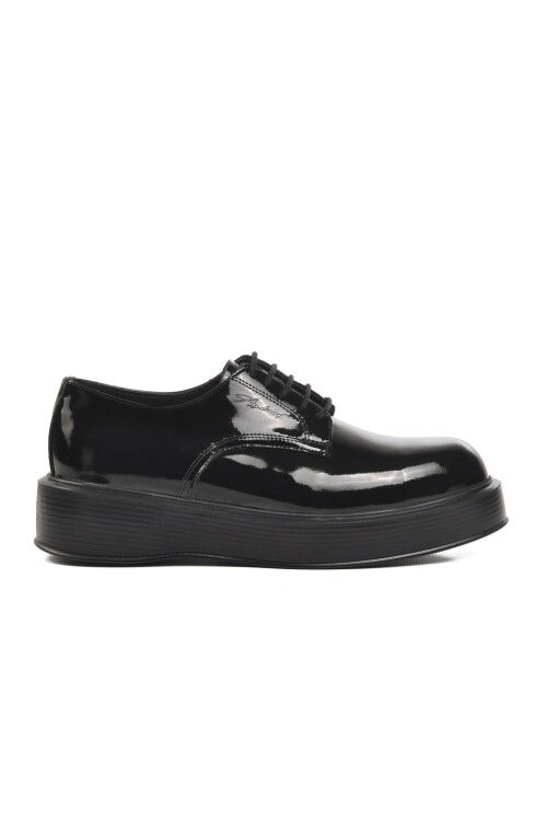 Black Patent Leather Mens Classic Shoes Premium 2128 M