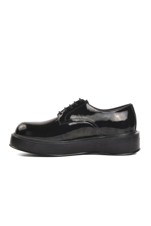 Black Patent Leather Mens Classic Shoes Premium 2128 M