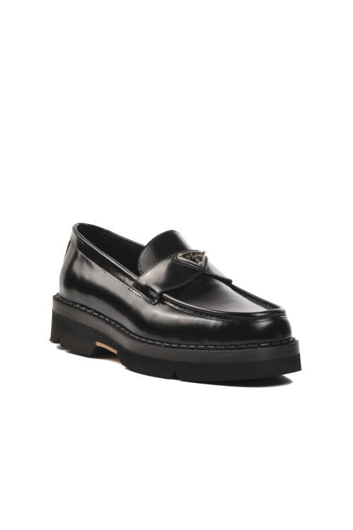 Black Open Mens Classic Shoes Premium 7708 M