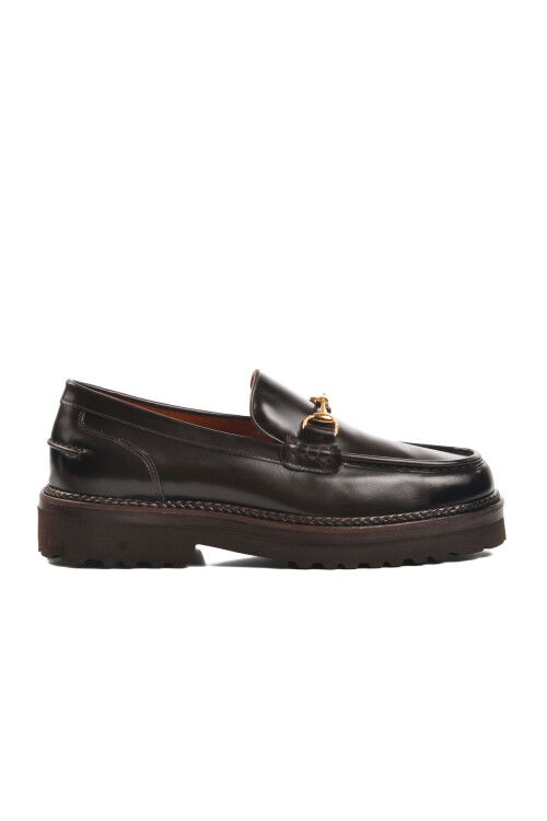 Kahve Açma Hakiki Deri Erkek Klasik Ayakkabı Premium 7710 M