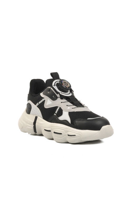 Black Childrens Sneakers Rex F