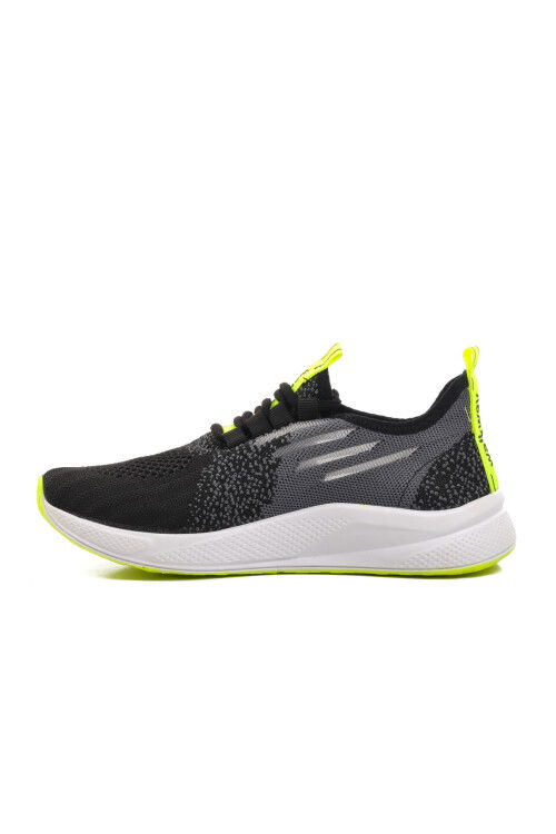 Black-White-Fluorescent Yellow Mens Sneakers Ravello M
