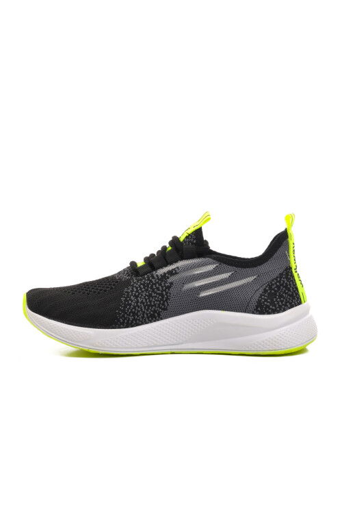Black-White-Fluorescent Yellow Unisex Sneakers Ravello G