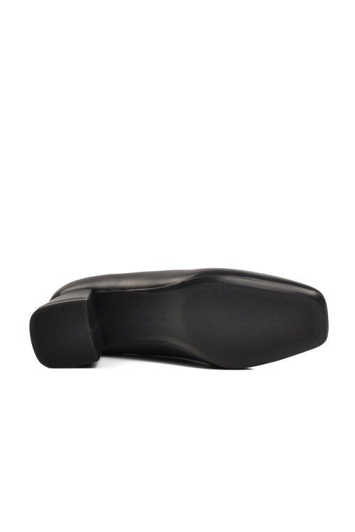 Black Skin Womens High Heel Shoes 312237 Z