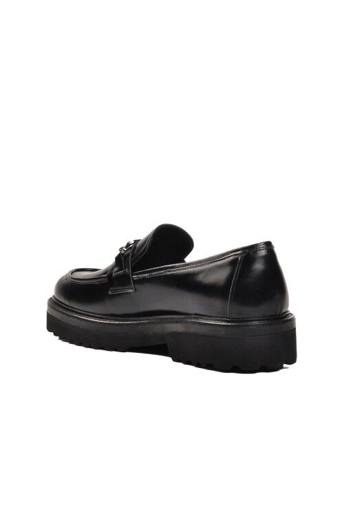 Black Wide Fit Genuine Leather Mens Classic Shoes Premium 601 M