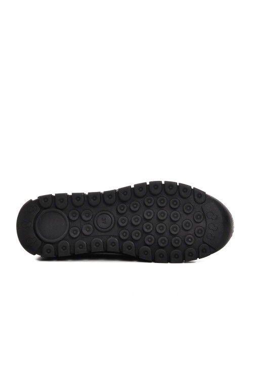 Black Genuine Leather Anatomic Womens Casual Shoes 9059-25K Z