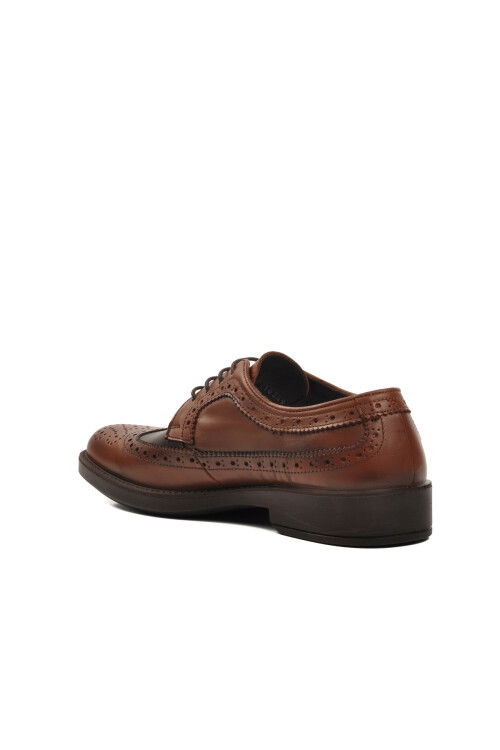 Tan Genuine Leather Orthopedic Mens Classic Shoes 3912 M