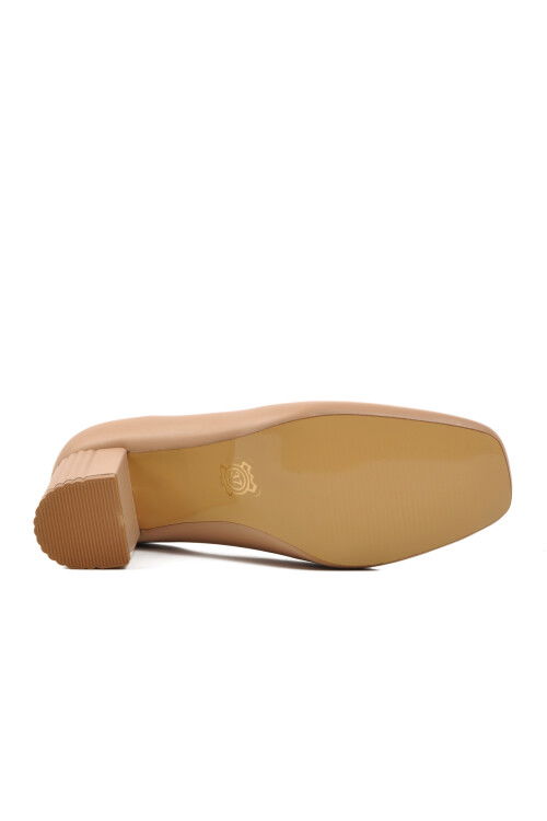 Beige Skin Womens High Heel Shoes 357106 Z