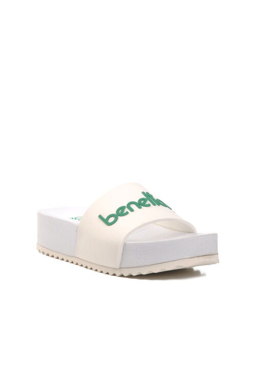 White Womens Slippers Benetton BN-1212 Z