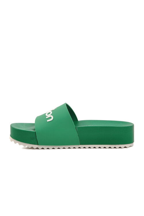 Yeşil  Kadın Terlik Benetton BN-1212 Z