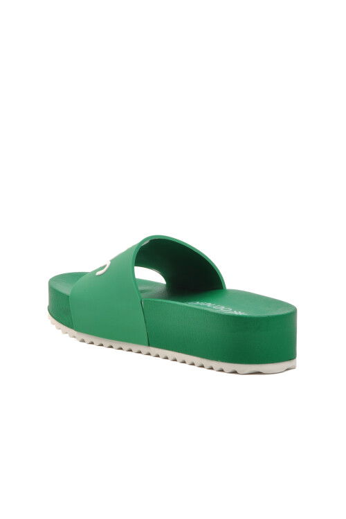 Yeşil  Kadın Terlik Benetton BN-1212 Z