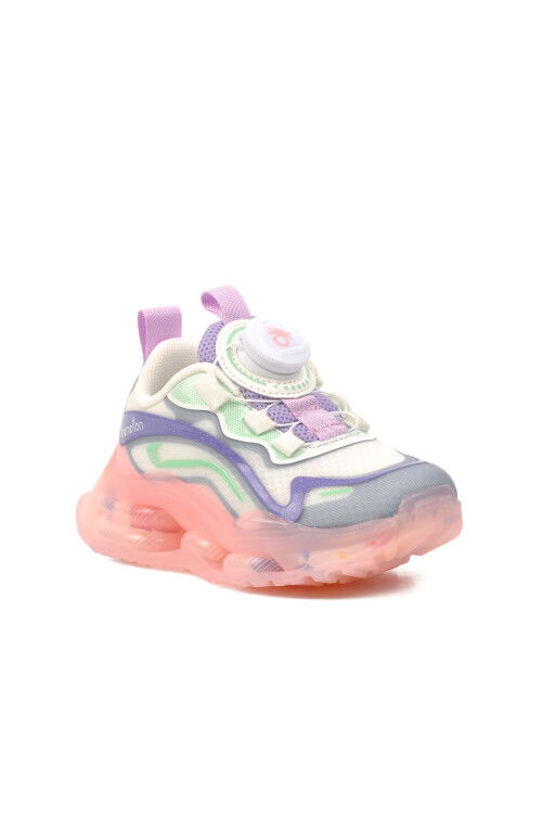 Beyaz-Pudra  Çocuk Spor Ayakkabı Benetton BNI-10017 P