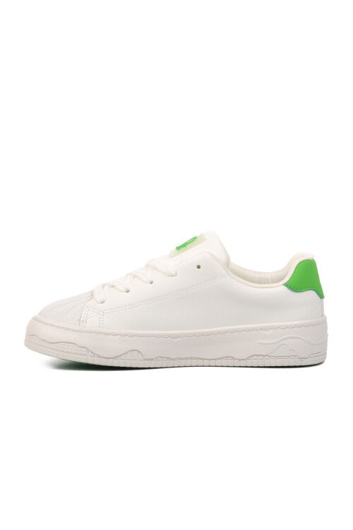 Beyaz-Yeşil  Unisex Sneaker Benetton BNI-10102 Z