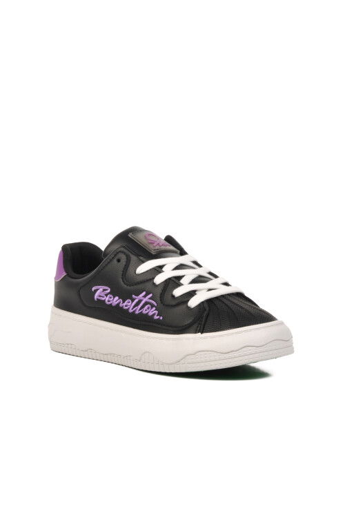 Black-White Unisex Sneakers Benetton BNI-10102 Z
